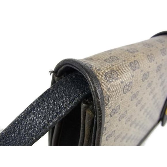 Gucci Navy Two Way Micro Guccissima Horsebit Canvas and Leather Small G Logo - Picture 3 of 10